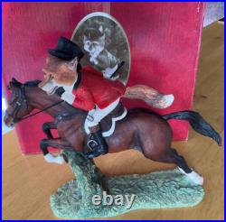 Border Fine Arts Reynard Estate Tally Ho Sir Rupert On Horseback 2008 Boxed