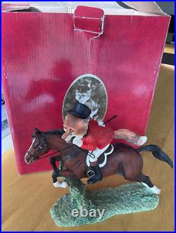 Border Fine Arts Reynard Estate Tally Ho Sir Rupert On Horseback 2008 Boxed