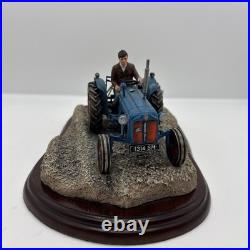 Border Fine Arts Ridging Up Fordson Dexta Tractor With 2 Seagulls By Ayres