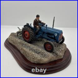 Border Fine Arts Ridging Up Fordson Dexta Tractor With 2 Seagulls By Ayres