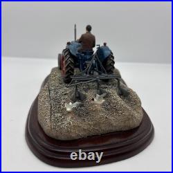 Border Fine Arts Ridging Up Fordson Dexta Tractor With 2 Seagulls By Ayres