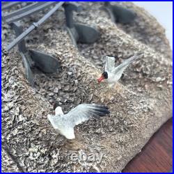 Border Fine Arts Ridging Up Fordson Dexta Tractor With 2 Seagulls By Ayres