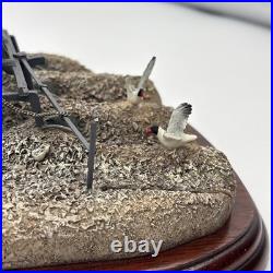 Border Fine Arts Ridging Up Fordson Dexta Tractor With 2 Seagulls By Ayres