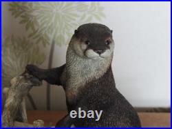 Border Fine Arts River Sentinel Otter Sculpture Ltd Edition by Ray Ayres 1999