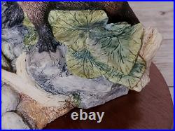 Border Fine Arts Riverview Rare Ltd Edn 170/3000 Large Otter & Cubs Figurine Vgc Border Fine Arts Riverview Rare Ltd Edn 170/3000 Large Otter & Cubs Figurine Vgc