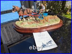 Border Fine Arts Rowing Up B0598 & Original Box & COA Excellent Condition