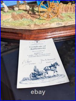 Border Fine Arts Rowing Up B0598 & Original Box & COA Excellent Condition