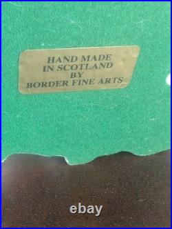 Border Fine Arts Running the Rapids By Don Polland Sculpture Figure Indian Canoe