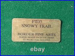 Border Fine Arts SNOWY TRAIL Figurine FT03 David Walton Fox in Snow Border Fine Arts SNOWY TRAIL Figurine FT03 David Walton Fox in Snow