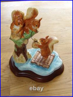 Border Fine Arts Sailing Home Limited edition Squirrel Nutkin and Friends