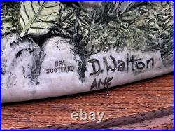 Border Fine Arts Scene'Fox & Family', by D Walton B0038 1996