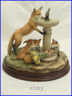 Border Fine Arts Scenting Fun B1261 Fox Family Originally sold to members only