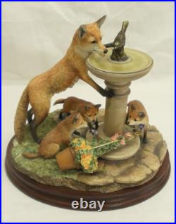 Border Fine Arts Scenting Fun B1261 Fox Family Originally sold to members only
