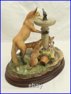 Border Fine Arts Scenting Fun B1261 Fox Family Originally sold to members only
