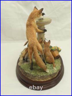 Border Fine Arts Scenting Fun B1261 Fox Family Originally sold to members only