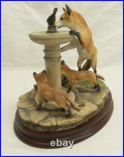 Border Fine Arts Scenting Fun B1261 Fox Family Originally sold to members only