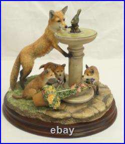 Border Fine Arts Scenting Fun B1261 Fox Family Originally sold to members only