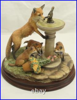 Border Fine Arts Scenting Fun B1261 Fox Family Originally sold to members only