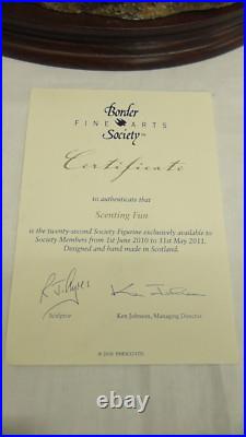 Border Fine Arts Scenting Fun B1261 Fox Family Originally sold to members only