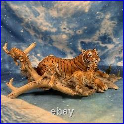 Border Fine Arts Scotland Bengal Tigress & Cubs Ltd Edition 750 by R. T Roberts