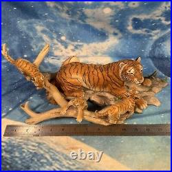 Border Fine Arts Scotland Bengal Tigress & Cubs Ltd Edition 750 by R. T Roberts