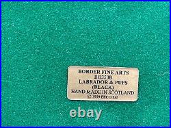 Border Fine Arts Scotland Labrador & Pups (Black) B0350B M Turner 1999 Figure