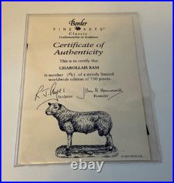 Border Fine Arts Sculpture -Charollais Ram Limited Edition 191/750 Ayres