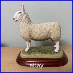 Border Fine Arts Sheep Breeds A3225 Border Leicester Ram Original In Boxes