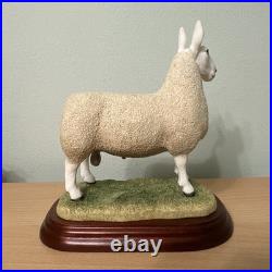 Border Fine Arts Sheep Breeds A3225 Border Leicester Ram Original In Boxes