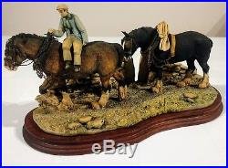 Border Fine Arts Shire Horses Farmer 1985 James Herriot J Boyt Limited Edition