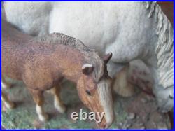 Border Fine Arts'Shire Mare & Foal' A0188
