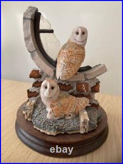 Border Fine Arts Silent Sanctuary Barn Owls With Young