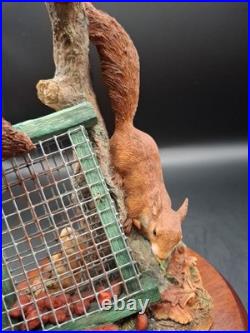Border Fine Arts Society Figurine Red Squirrels Autumn Reds Boxed B0779