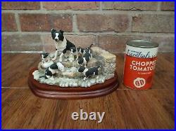 Border Fine Arts'Spilt Milk' Collie & Pups JH99 Herriot Collection By Ayres