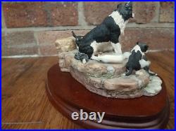 Border Fine Arts'Spilt Milk' Collie & Pups JH99 Herriot Collection By Ayres