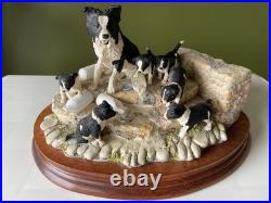 Border Fine Arts Spilt Milk JH99 Herriot Collection Ayres Border Collie Dogs