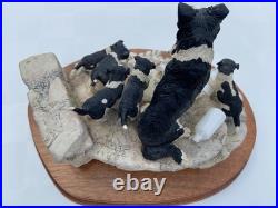 Border Fine Arts Spilt Milk JH99 Herriot Collection Ayres Border Collie Dogs