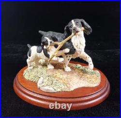 Border Fine Arts'Springer Spaniel & Pup' J. A. Bubler Collectible Figurine Border Fine Arts'Springer Spaniel & Pup' J. A. Bubler Collectible Figurine