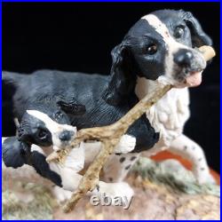Border Fine Arts'Springer Spaniel & Pup' J. A. Bubler Collectible Figurine Border Fine Arts'Springer Spaniel & Pup' J. A. Bubler Collectible Figurine