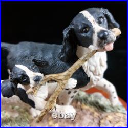 Border Fine Arts'Springer Spaniel & Pup' J. A. Bubler Collectible Figurine Border Fine Arts'Springer Spaniel & Pup' J. A. Bubler Collectible Figurine
