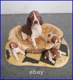Border Fine Arts Springer Spaniel and Pups Very Very Rare No Box No Damage VGC