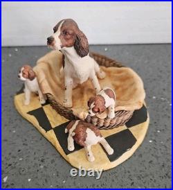 Border Fine Arts Springer Spaniel and Pups Very Very Rare No Box No Damage VGC