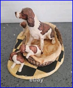 Border Fine Arts Springer Spaniel and Pups Very Very Rare No Box No Damage VGC