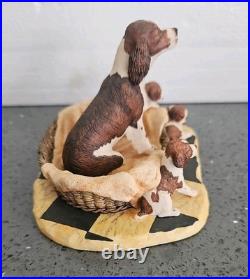 Border Fine Arts Springer Spaniel and Pups Very Very Rare No Box No Damage VGC