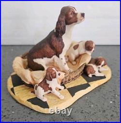 Border Fine Arts Springer Spaniel and Pups Very Very Rare No Box No Damage VGC