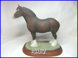 Border Fine Arts Stallion Shire Horse Stallions Figurine Figure A1460 Boxed