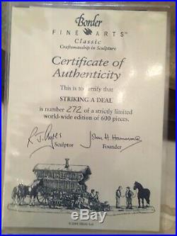 Border Fine Arts'Striking a Deal at Appleby Fair' no 272 of 600 with Certificat