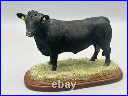 Border Fine Arts Studio Cattle Aberdeen Angus Cow Figure