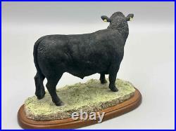 Border Fine Arts Studio Cattle Aberdeen Angus Cow Figure