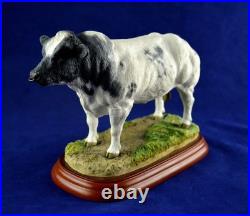 Border Fine Arts Studio Cattle County Show Belgian Blue Bull A0742 Figure